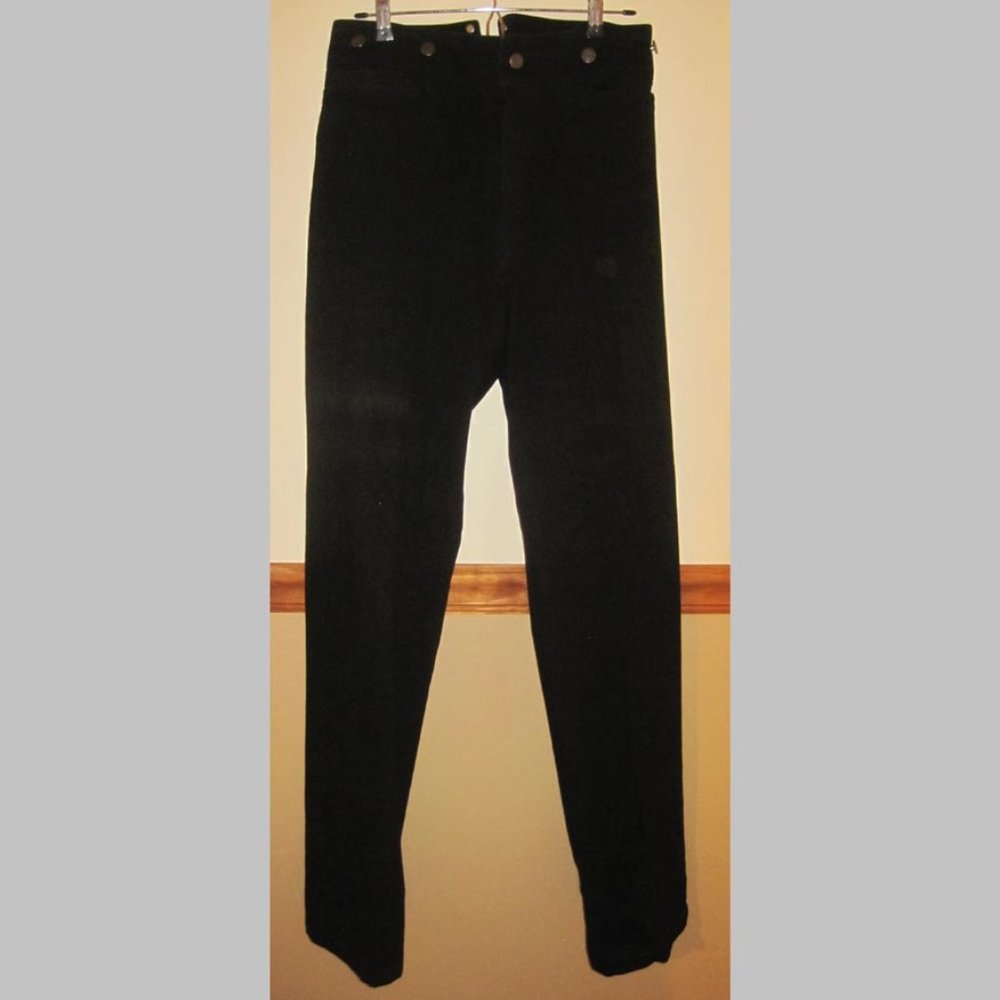 Scully Wahmaker Vintage Mens 100% Cotton Black Pants 30x33 596854